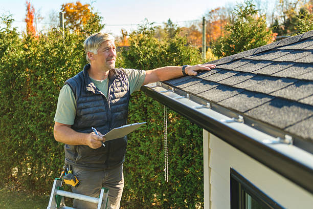 Professional Hail Damage Roof Repair technician working in Matherville, IL